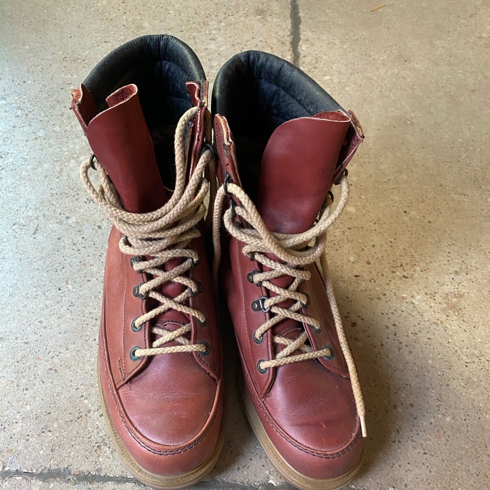 Genuine leather men’s boots, brand new